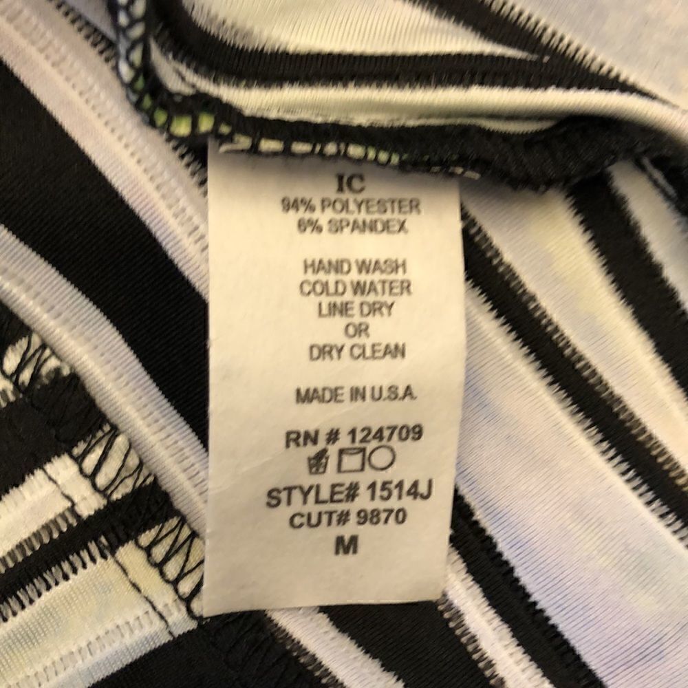 IC by Connie K womens blazer stripe black green pink size M - Picture 13 of 14